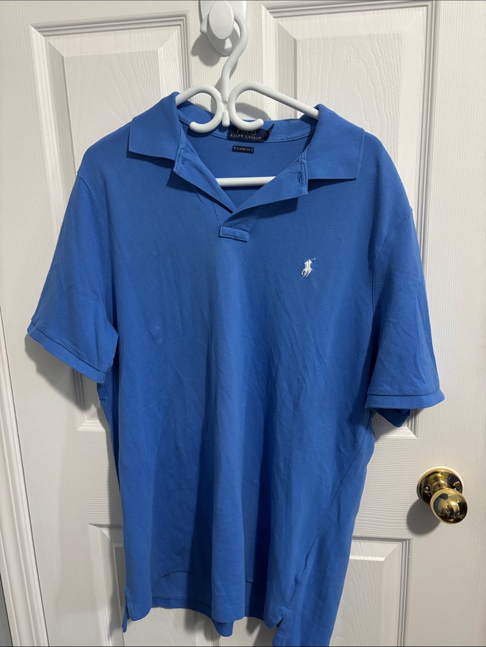 Polo by Ralph Lauren Men's Royal Blue Polo with White Pony